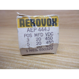 Aerovox AEP 444J Capacitor 20MFD 450VDC