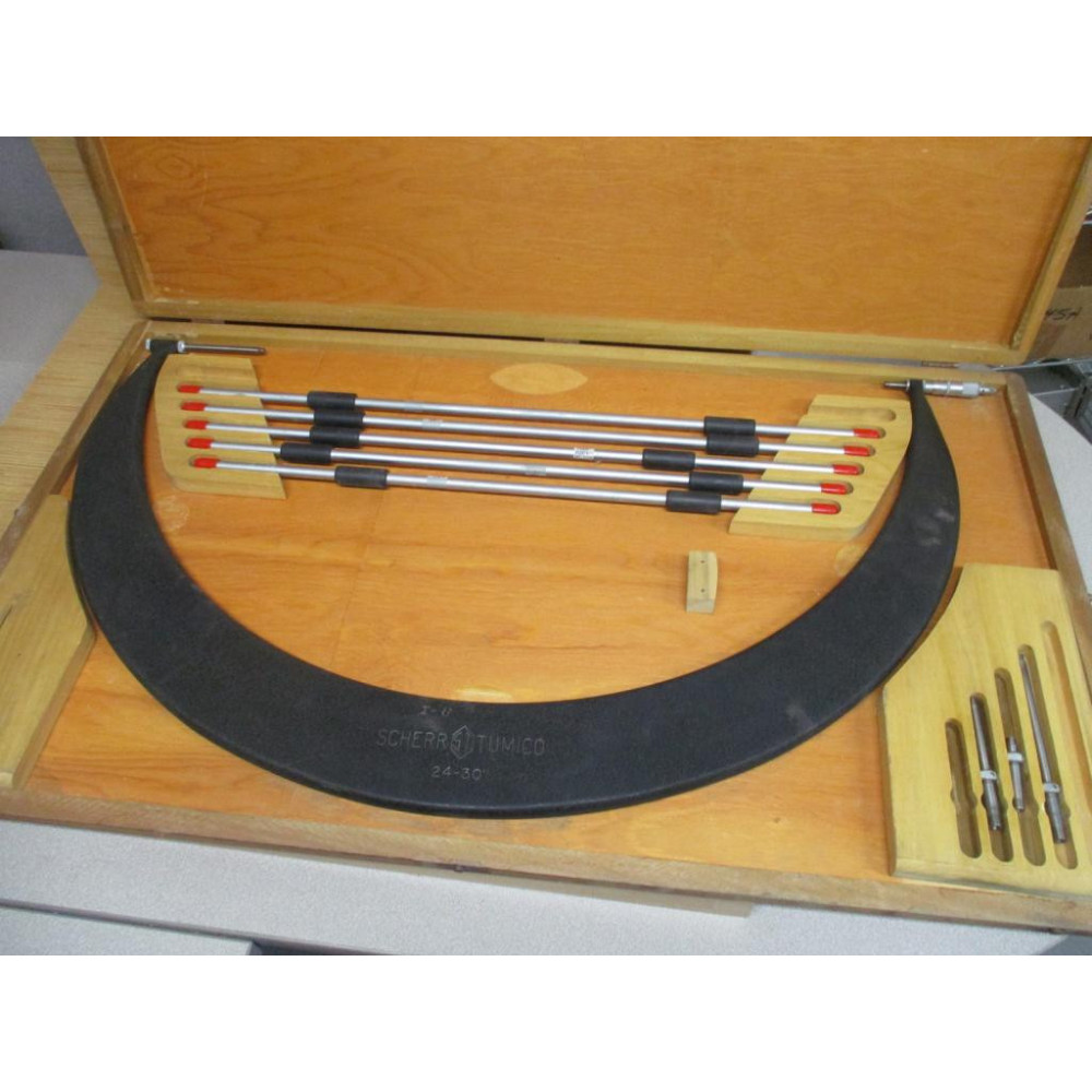 Scherr Tumico 24-30" Adjustable Anvil Micrometer - Used