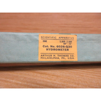 Arthur H.Thomas 6026-Q30 Vintage Hydrometer 6026Q30