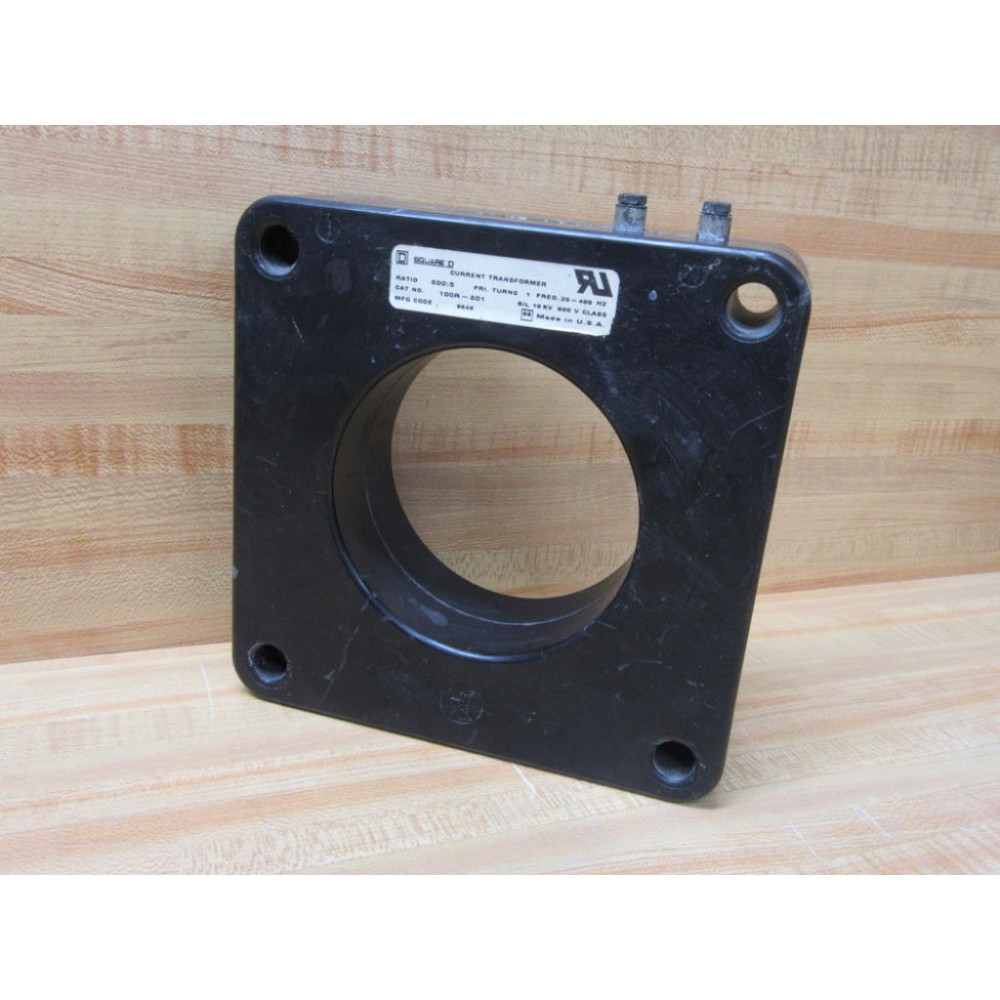 Square D 100R-801 Current Transformer 6313 100R801 800:5 - Used