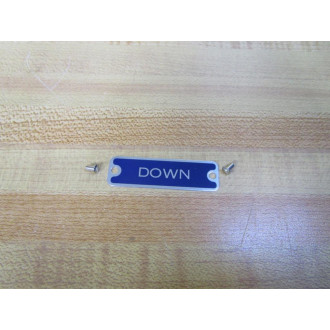 Square D 9001KN-810 Legend Plate DOWN 80513 (Pack of 11)