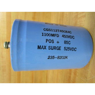 Mallory CGS112T450X4C Capacitor 1100MFD, 450VDC