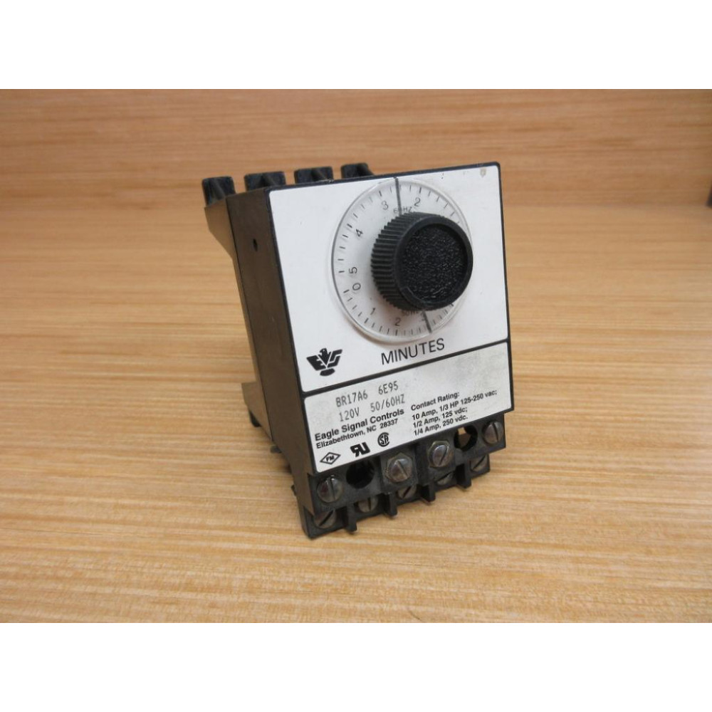 Eagle Signal BR17A6 Danaher Time Delay Relay W MOO4 - Used Eagle Signal BR17A6 Danaher Time Delay Relay W MOO4 - Used