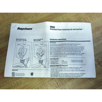 Raychem WGRD-H900 H900 Power Connection Kit
