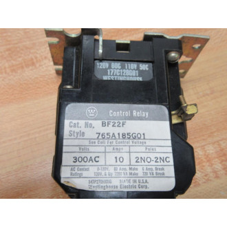 Westinghouse BF22F Control Relay 765A185G01 177C128G01 - New No Box