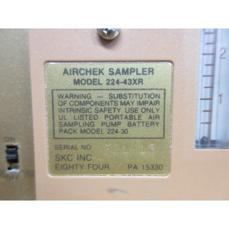 SKC 224-43XR Airchek Sampler 22443XR - New No Box