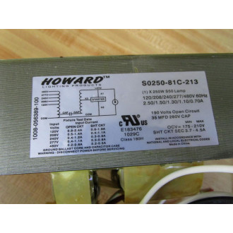 Howard Industries S-250-5T-CWA-K Ballast Assembly S022519