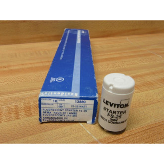 Leviton FS-25 Fluorescent Lamp Starters 13889 (Pack of 10)