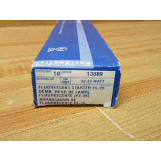 Leviton FS-25 Fluorescent Lamp Starters 13889 (Pack of 10)