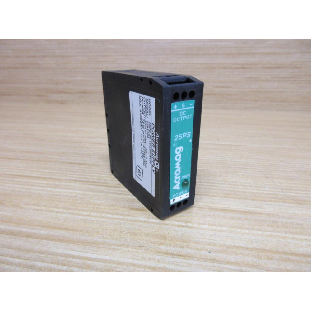 Acromag 25PS-20-10-DIN-NCR Power Supply 25PS2010DINNCR - New No Box Acromag 25PS-20-10-DIN-NCR Power Supply 25PS2010DINNCR - New No Box