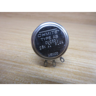 Ohmite CU2531 Potentiometer 25KΩ 25000 Ohms