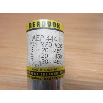 Aerovox AEP 444J Capacitor 20MFD 450VDC - New No Box