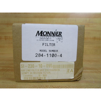 Monnier 204-1100-4 Air Line Filter 20411004
