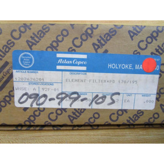 Atlas Copco 1202-6262-01 Filter Element PD170195