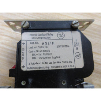 Westinghouse AN21P Thermal Overload Relay