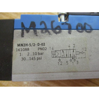 Festo MN2H-52-D-02 Solenoid Valve 161088 - Used