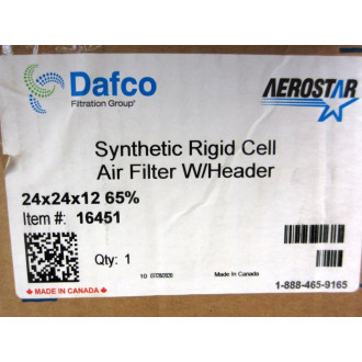 Aerostar 16451 Air Filter Unit 24"x24"x12"