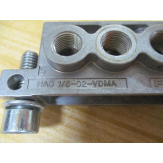 Festo NAS 18-02-VDMA Sub Base 161115 (Pack of 2) - Used