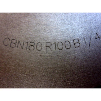 Radiac CBN180R100B Abrasive Grinding Wheel - New No Box
