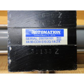Rotomation X4-90-CCW-S10-2Q-14-2-K Rankin Indexer X490CCWS102Q14R - Used