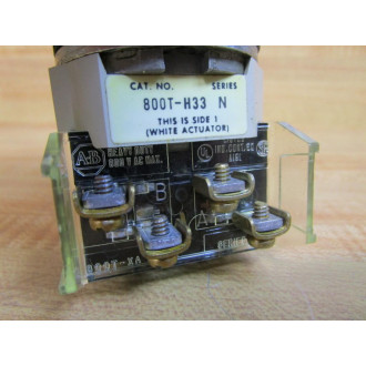 Allen Bradley 800T-H33B Selector Switch Series N