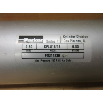 Parker 2.50-KPLU1616-6.00 Cylinder FD314236 - Used