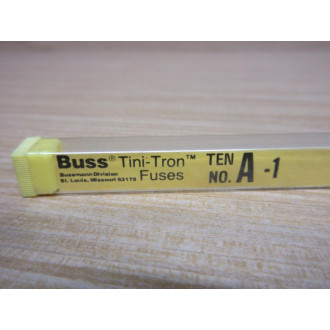Bussmann A-1 Buss Tini-Tron 1A Fuse A1 (Pack of 10)