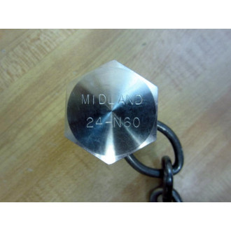 Midland 24-N60 1" Male Plug wSafety Chain 24N60 - New No Box