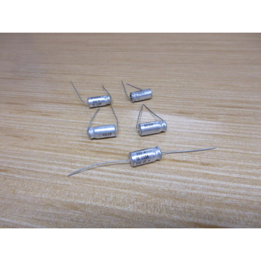 Sprague TE-1104 Capacitor TE 1104 200UF 0-6VDC (Pack of 5) - New No Box