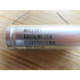 Mallory TCG103U015N2L Cornell Dubilier 10,000MF 15V - New No Box