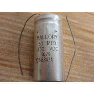 Mallory TC79 Cornell Dubilier Capacitor 50MFD 450VDC - New No Box