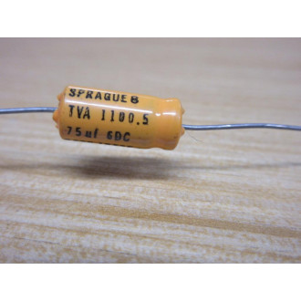 Sprague TVA-1100.5 Capacitor TVA 1100.5 75UF 6DC (Pack of 4) - New No Box