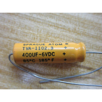 Sprague TVA-1102.3 Atom TVA 1102.3 400UF-6VDC (Pack of 9) - New No Box