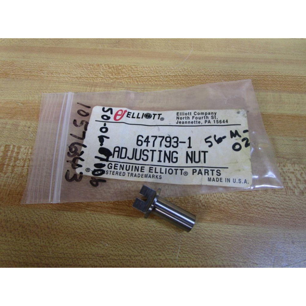 Elliott 647793-1 Adjusting Nut 6477931
