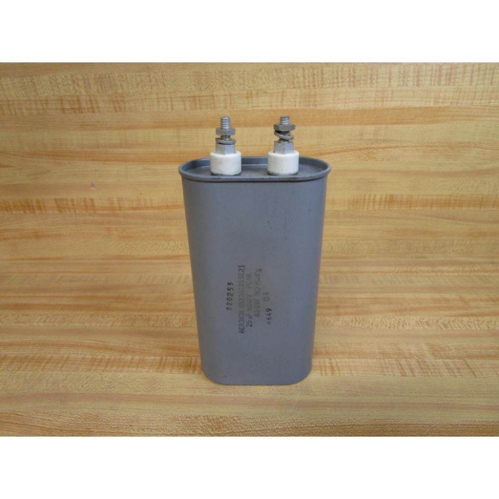 Aerovox S62D6025SE21 Capacitor 020253 25µF 600V - Used