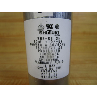 Shizuki WME-RS SH Capacitor EN60252 17µF 400VAC - Used