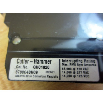 Cutler-Hammer GHC1020 20A 1P Circuit Breaker - New No Box