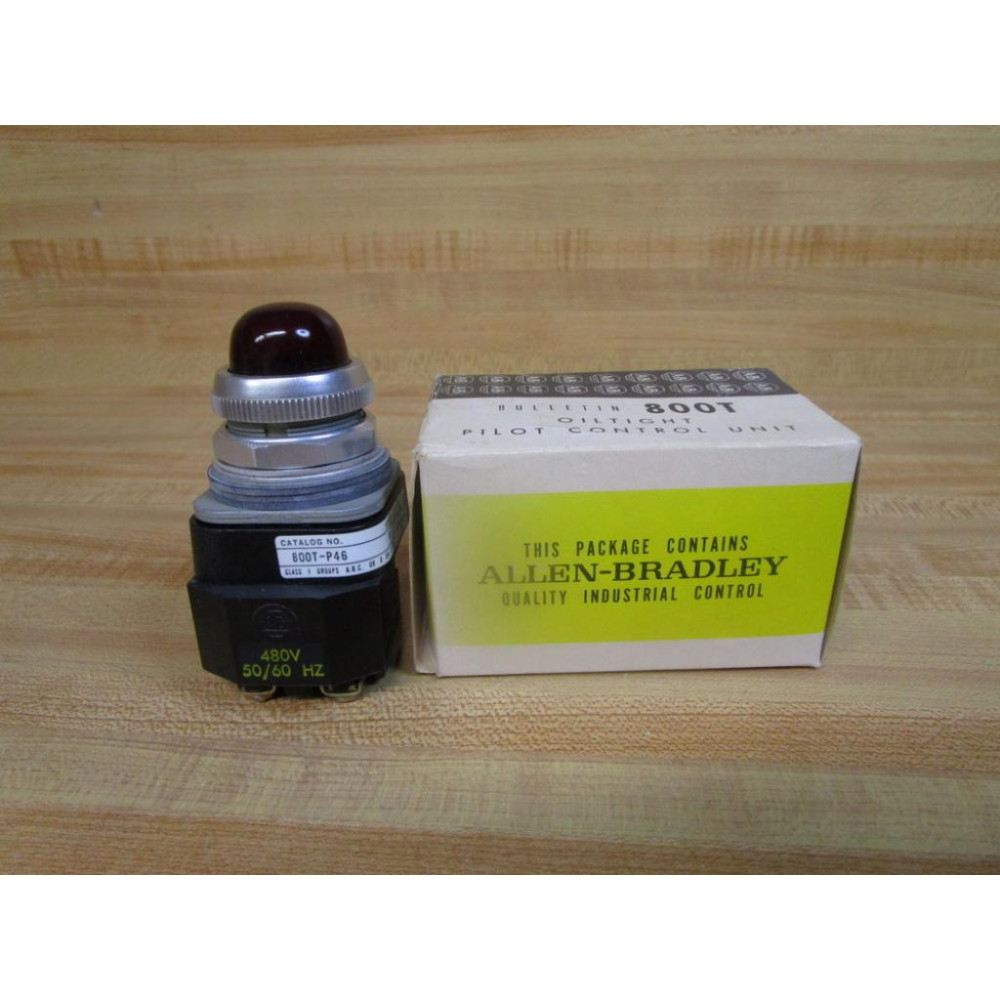 Allen Bradley 800T-P46 Pilot Light 800TP46 Red  800T-P46R