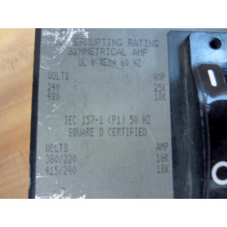 Square D FA34020 20A 3P Molded Case Circuit Breaker - New No Box