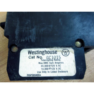 Westinghouse GC1015 15A 1P Circuit Breaker - New No Box