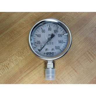 Ametek USG 656239AA4CD3A00 SS 63mm Filled Pressure Gauge 256011
