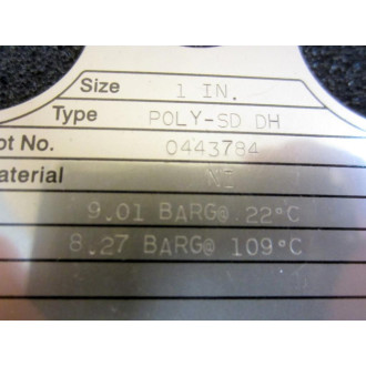 Fike POLY-SD DH 1" Rupture Disc POLYSDDH