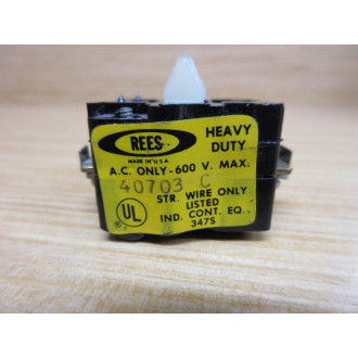 Rees 40703 C Contact Block 40703 - New No Box