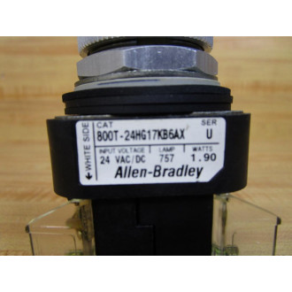 Allen Bradley 800T-24HG17KB6AX Selector Switch 800T-XA, 800T-Blank - New No Box