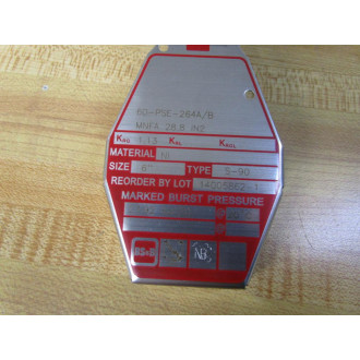 BS&B Safety Systems 14005862-1 6" Rupture Disc S-90