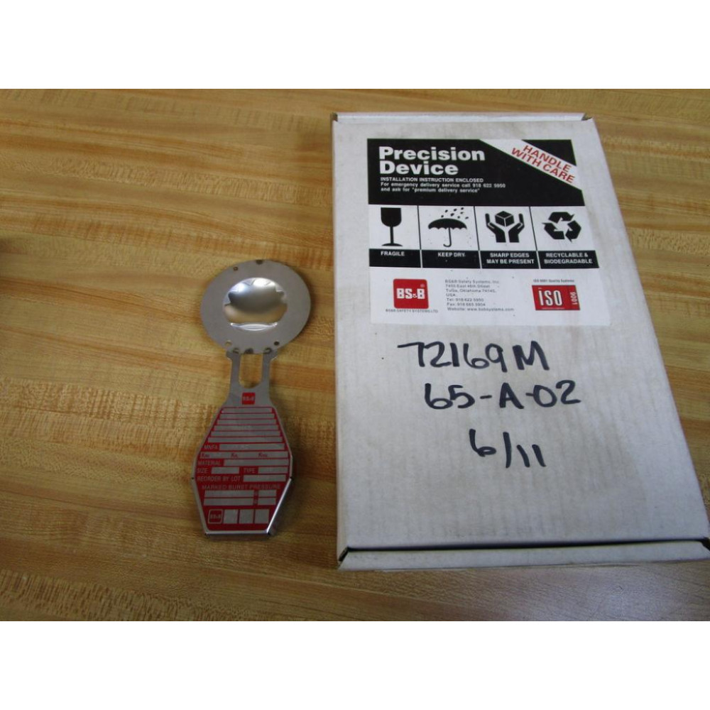 BS&B Safety Systems 11002668-1 1.5" Rupture Disc JRS