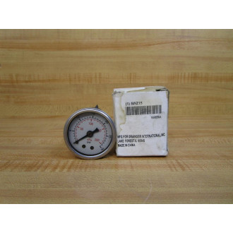 Grainger 169856A Pressure Gauge 5WZ15 0-30PSI