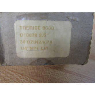 Trerice D18078 2.5" Gauge 860B 0-20 in.H2o