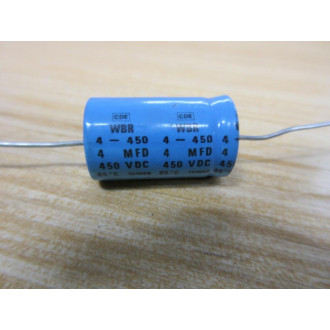 Cornell Dubilier WBR 4-450 CDE Mallory 4MFD (Pack of 2) - New No Box