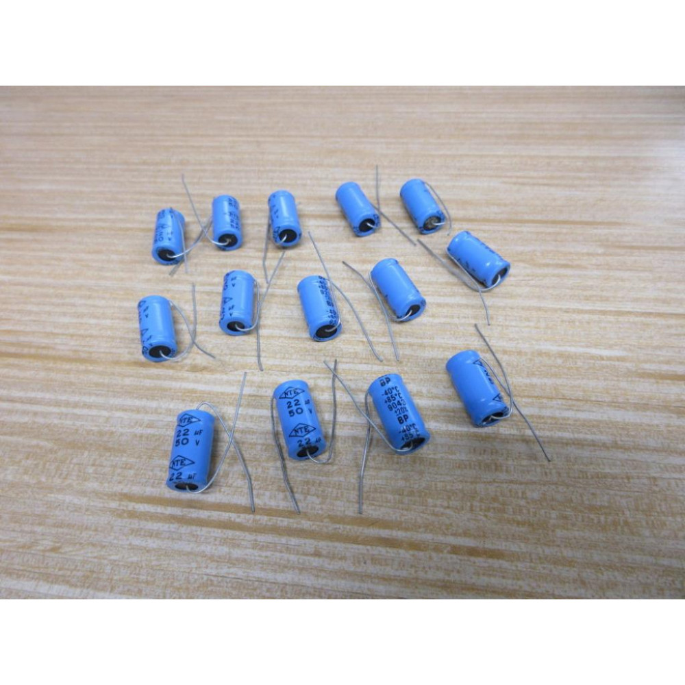 NTE 22MF 50V Capacitor 22MF50V (Pack of 14) - New No Box